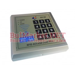 Самостоятелен терминал с четец и клавиатура за контрол на достъп за една врата 02