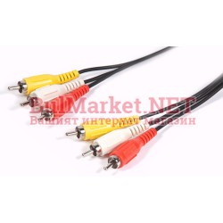 Кабел 3 чинча (мъжки) - 3 чинча (мъжки) 1.50 метра