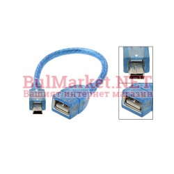Адаптер преход USB F - Mini USB M