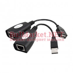 Адаптер удължител USB - RG45