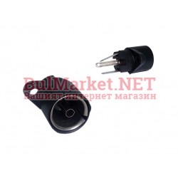 Букса за коаксиален кабел за телевизия (мъжка) за вграждане