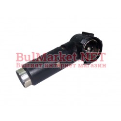 Букса за коаксиален кабел за телевизия (мъжка) Г-образна