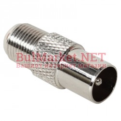 ТВ конектор за коаксиален кабел с винт (мъжки)